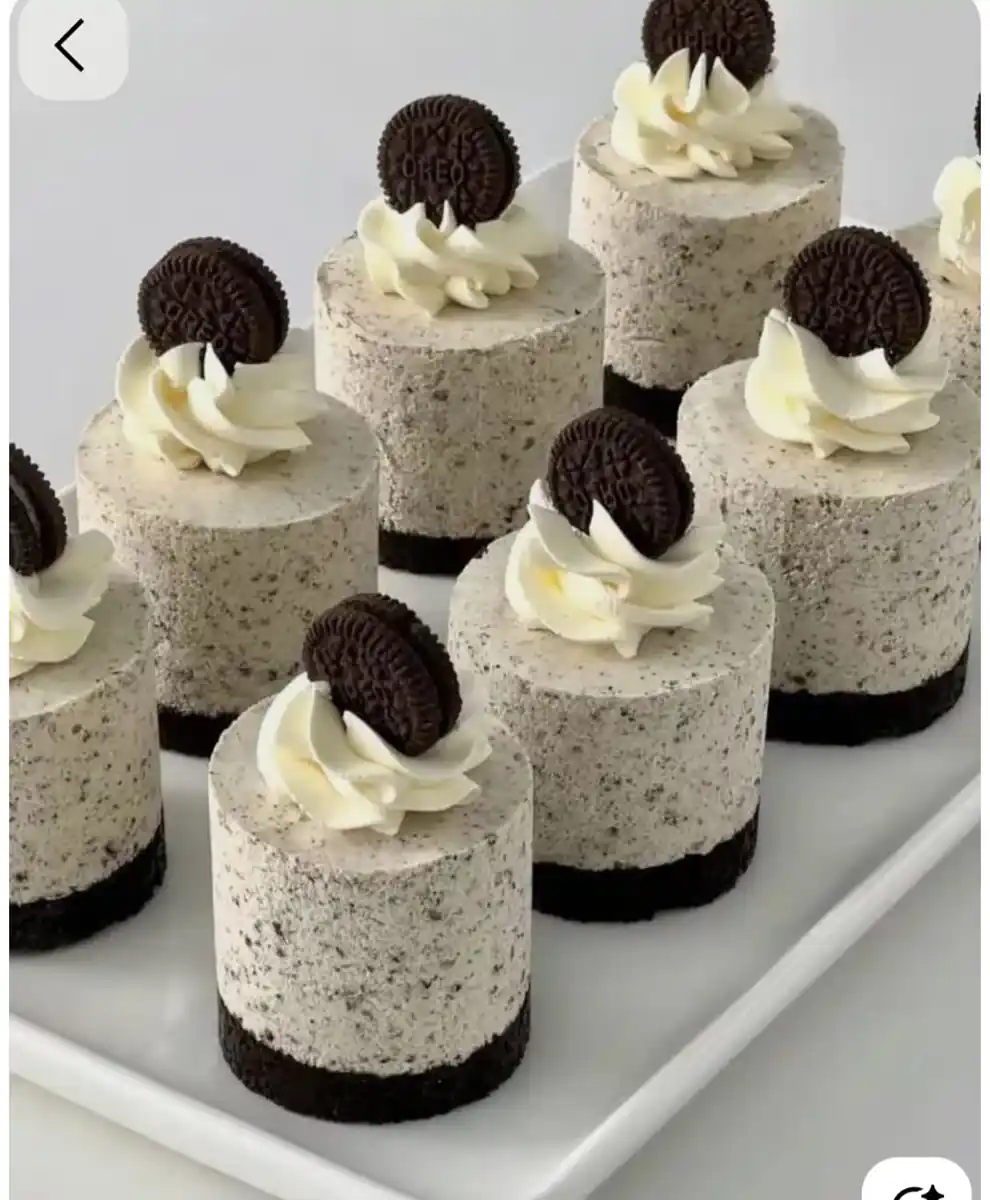 Mini cheesecake de Oreo
